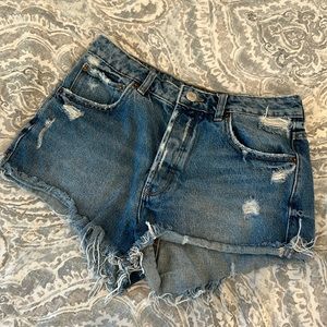 Zara Distressed Cutoff Shorts